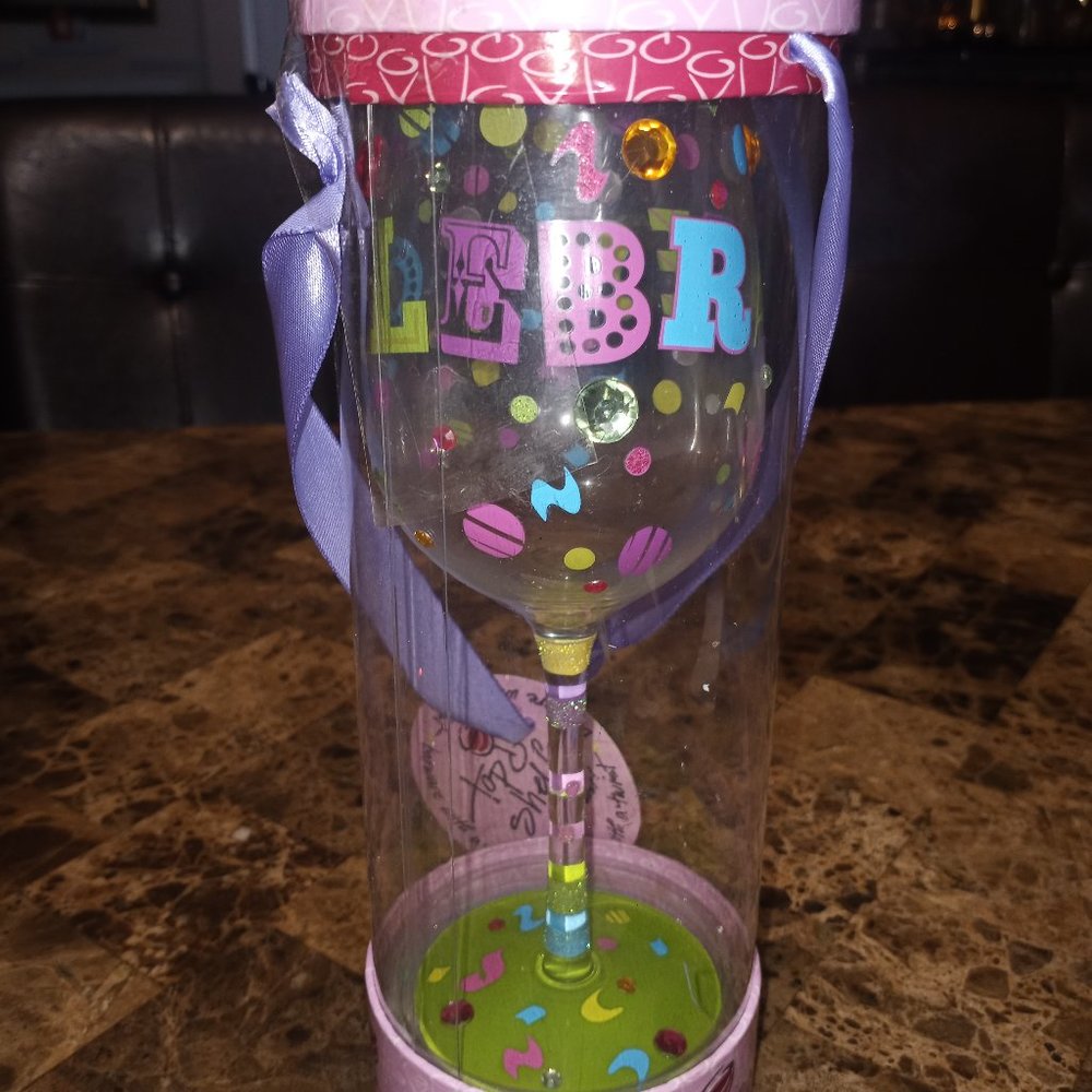 Top Shelf CELEBRATION Wine Glass